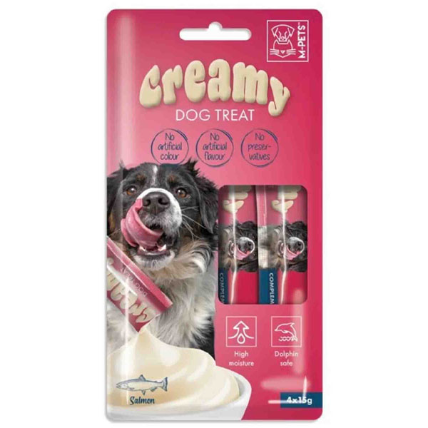 بستنی سگ طعم سالمون 4 عدد 15 گرمی M-pets